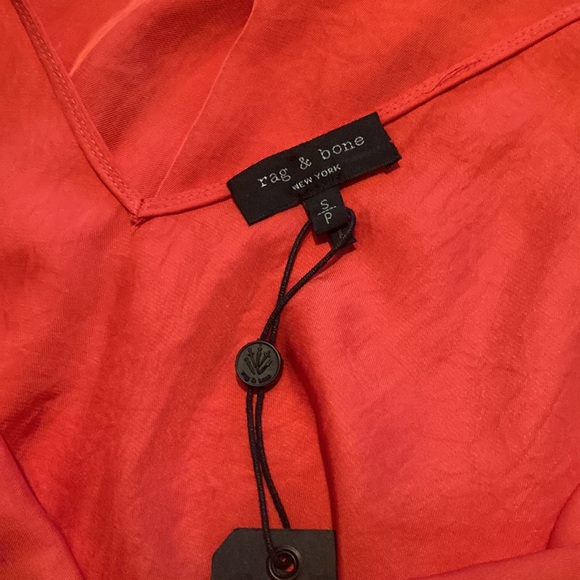 Rag & Bone| Red Zoe Asymmetric Shift Dress| Sz S|P - Picture 7 of 9